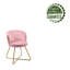 48cm H Velvet Upholstered Armchair-2041323244