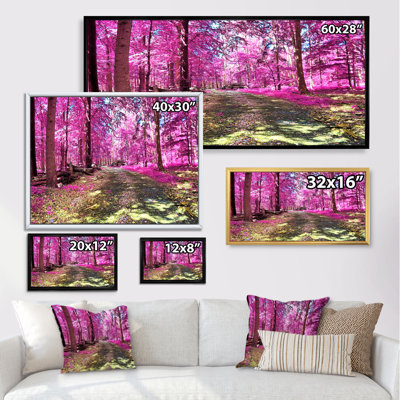 " Pink And Purple Fantasy Forest "