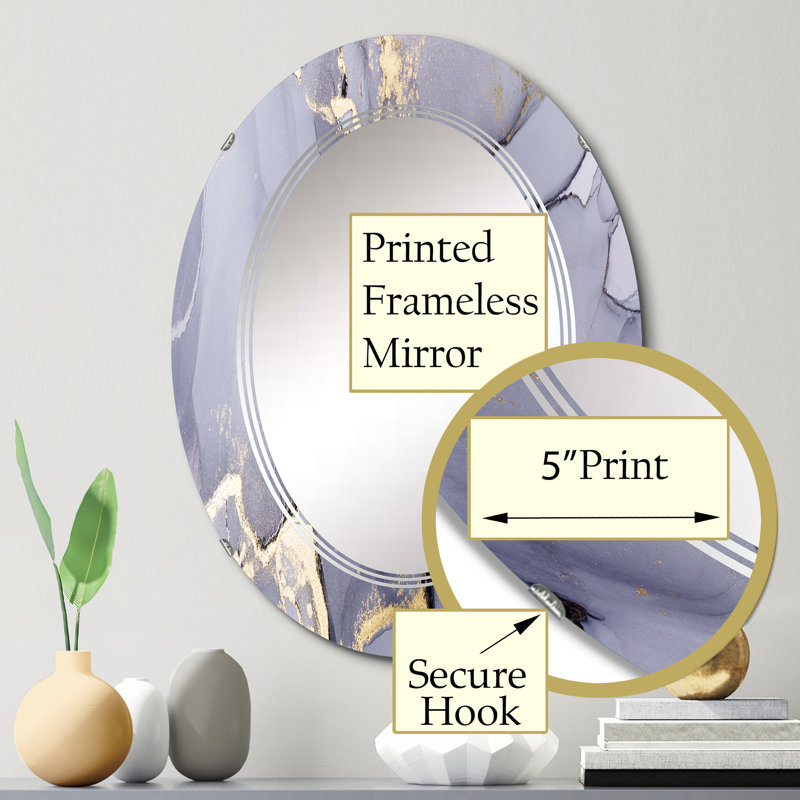 Miroir de salle de bain sans cadre, 30 po x 20 po