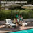 5 Pieces Wicker Outdoor Sofa Chair with Ottoman Footrest and Table, No Assembly, Stackable
