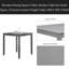 Table de salle à manger en bois, table de cuisine pour petit espace, table de salle à manger pour 4 personnes, SEULEMENT LA TABLE-1999888314-2010622171