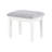 47.4" W Glam Vanity Set, White/Gray