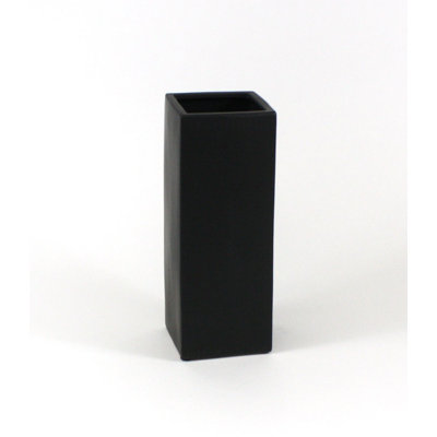 Vase de table en céramique carrée