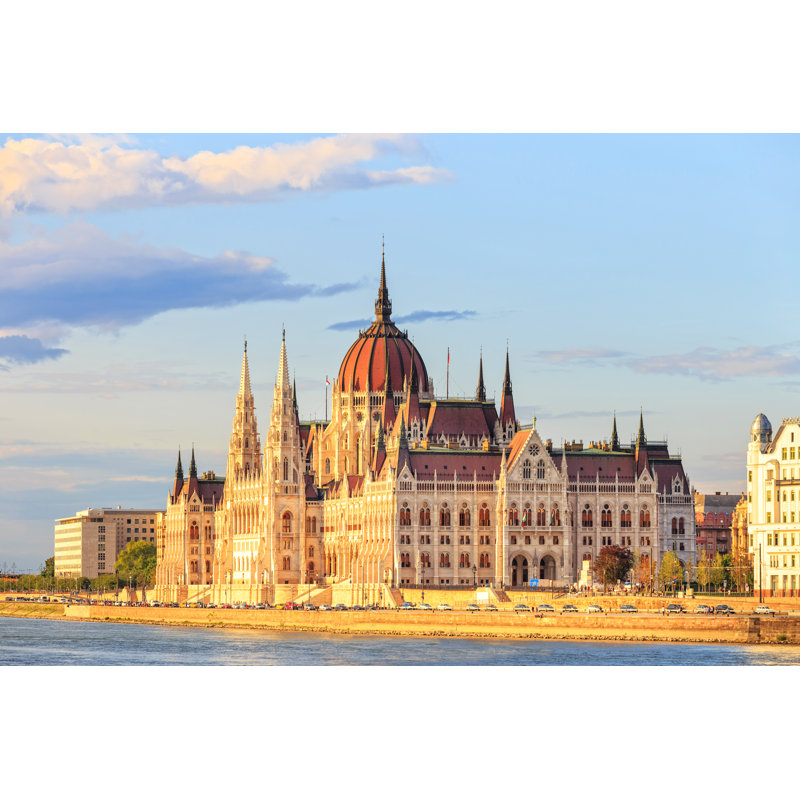 Hungarian Parliament Building In Budapest by Dziewul - Wrapped Canvas Print, 61cm H x 91cm W