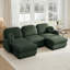 Canapé 105 po à 3 places avec 2 repose-pieds 105 po Chenille Cloud-1291458328-1291458329