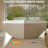65" Freestanding Solid Surface Soaking Bathtub, Glossy White, Large - Capacity Soaking, Comfortable Back Support Design Luxury Tub, Efficient Overflow And Pop Up Drain, Non Staining