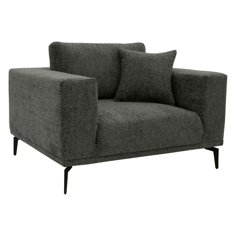 Upholstered Accent Chair, Anthracite