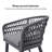Corrigan Studio Patio Dining Set With Outdoor Aluminium Dining Table And Woven Rattan Chairs Modern Metal Furniture Cushions Sets For Garden Yard Indoor Decor Kitchen Grey-293446715
