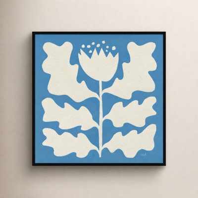 Delighted Floral I Blue Print