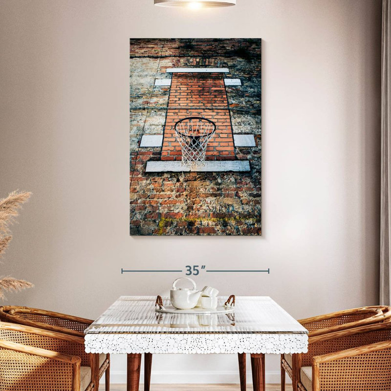 Panier de basketball style Venise, H 48 po x l 32 po