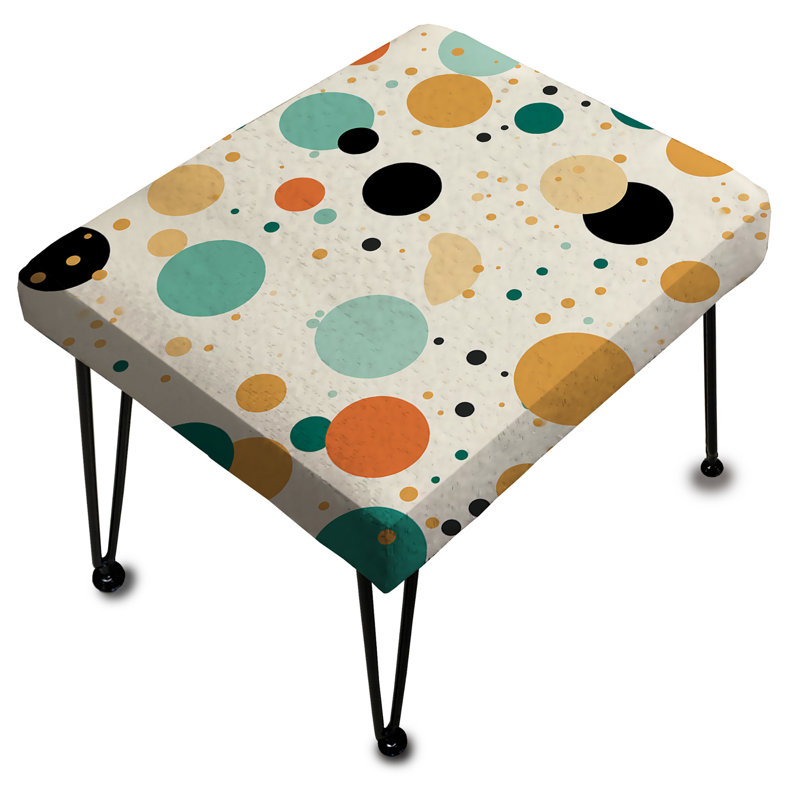 Urban Chic Polka Dots Pattern III - Polka Dots Rectangle Ottoman