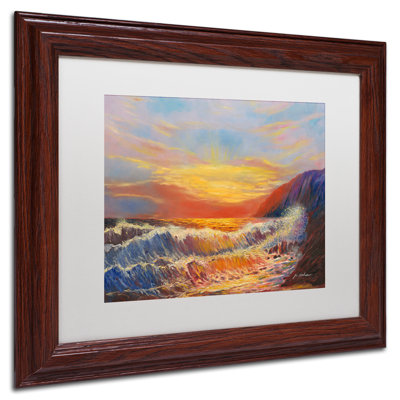 Luverne 'Hawaiian Sunset' Framed Painting Print