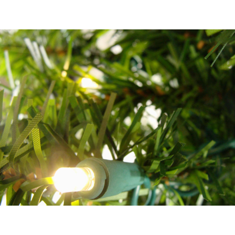3' Green Pine Artificial Christmas Tree with Warm White LED Lights
