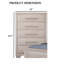 Mobilier de chambre de style transitionnel à queue d'aronde anglaise 1 pièce