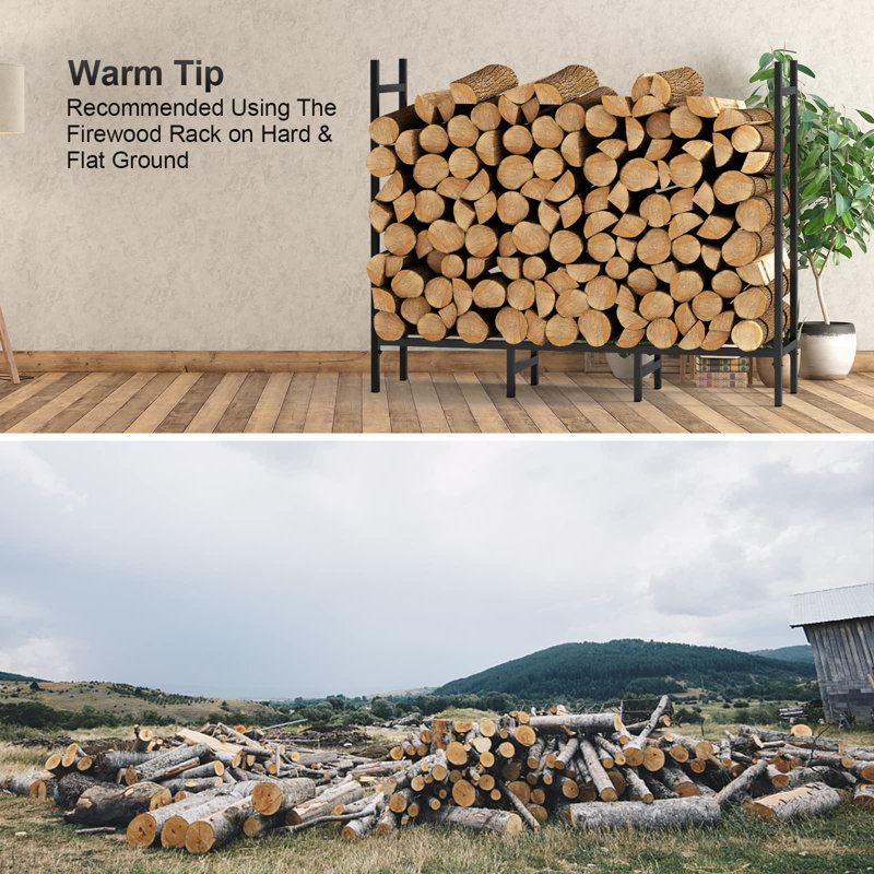 48'' W Metal Log Rack