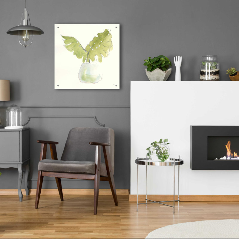 Bay Isle Home ™ «Plant Big Leaf II» par Chris Paschke, H 24 po x l 24 po x P 0,2 po