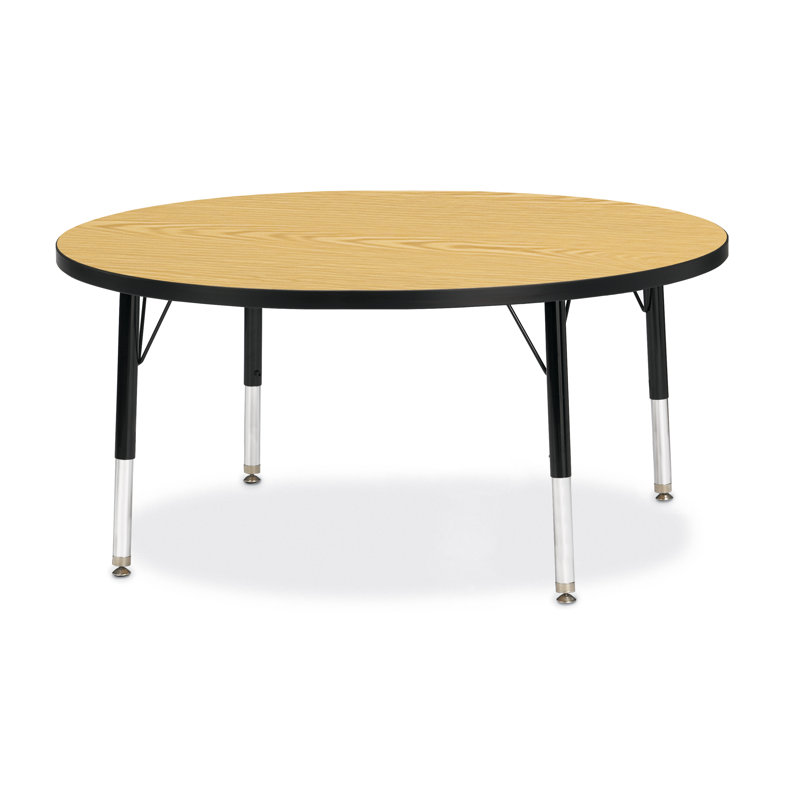 Tables rondes Berries®, Chêne et noir, H 24 po x l 42 po x P 42 po