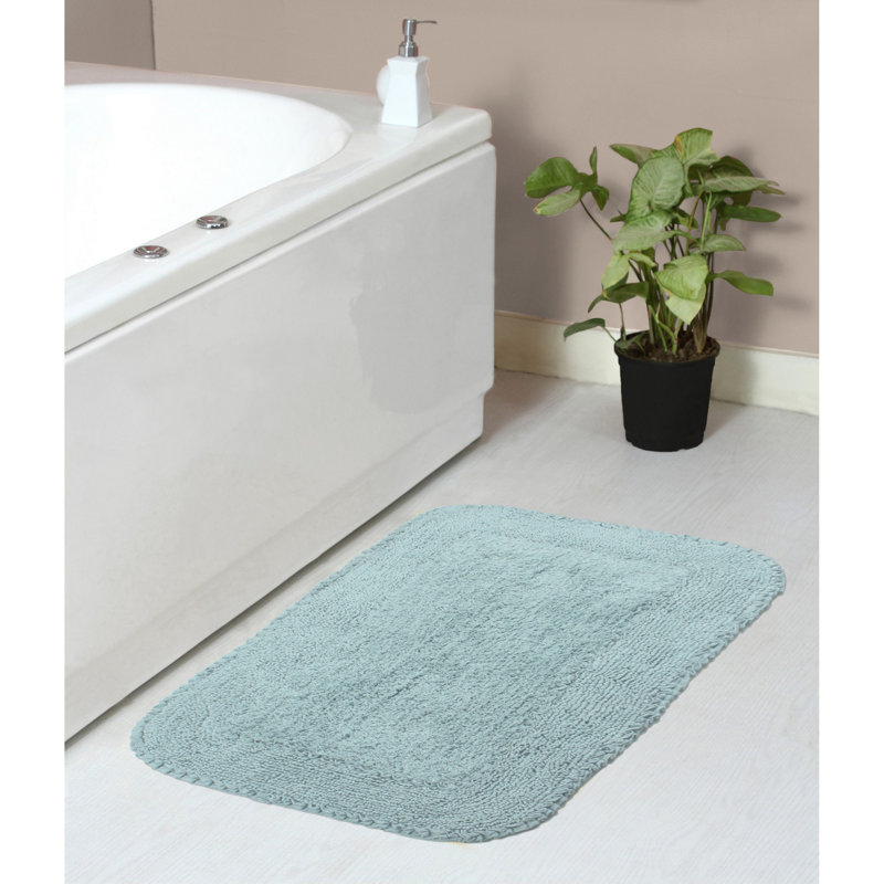 Maytham Bath Rug, Rectangle - 21" W x 34" L, Sky Blue