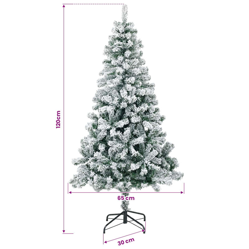 Artificial Christmas Tree with Steel Stand Xmas Decor Tree, 120 cm