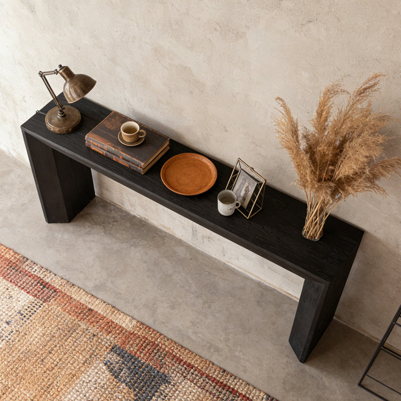 Elegant Console Table, Black