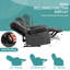 Fauteuil inclinable surdimensionné avec massage et chauffage