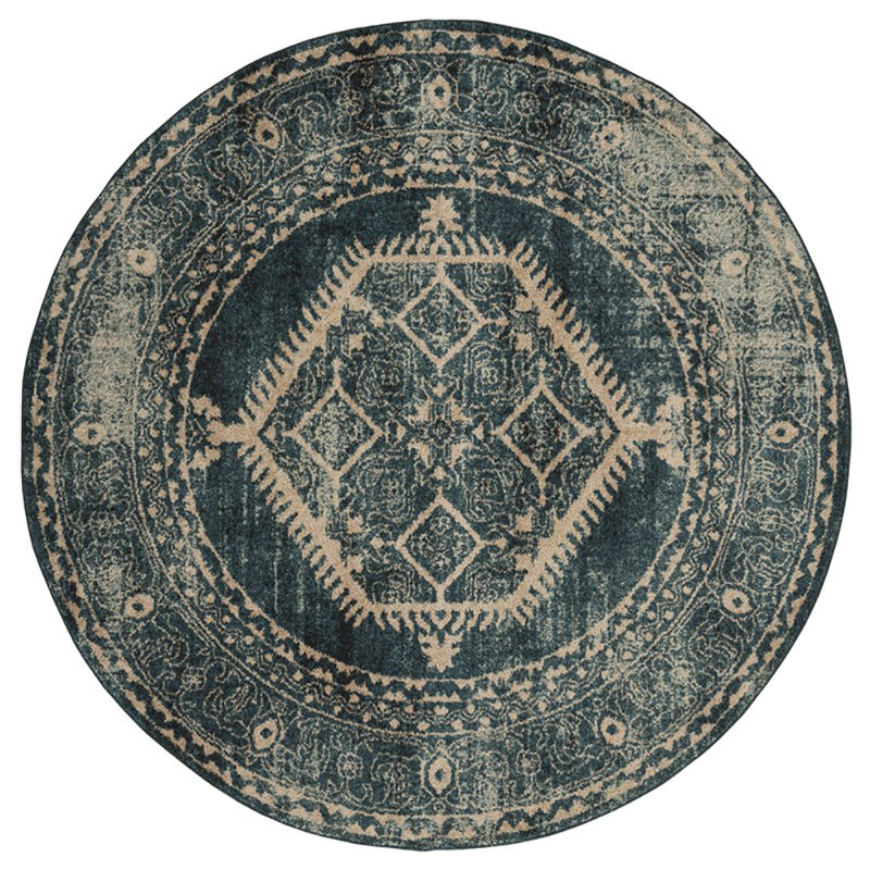 Hicklin Oriental Indoor Rug, Round 7'10"