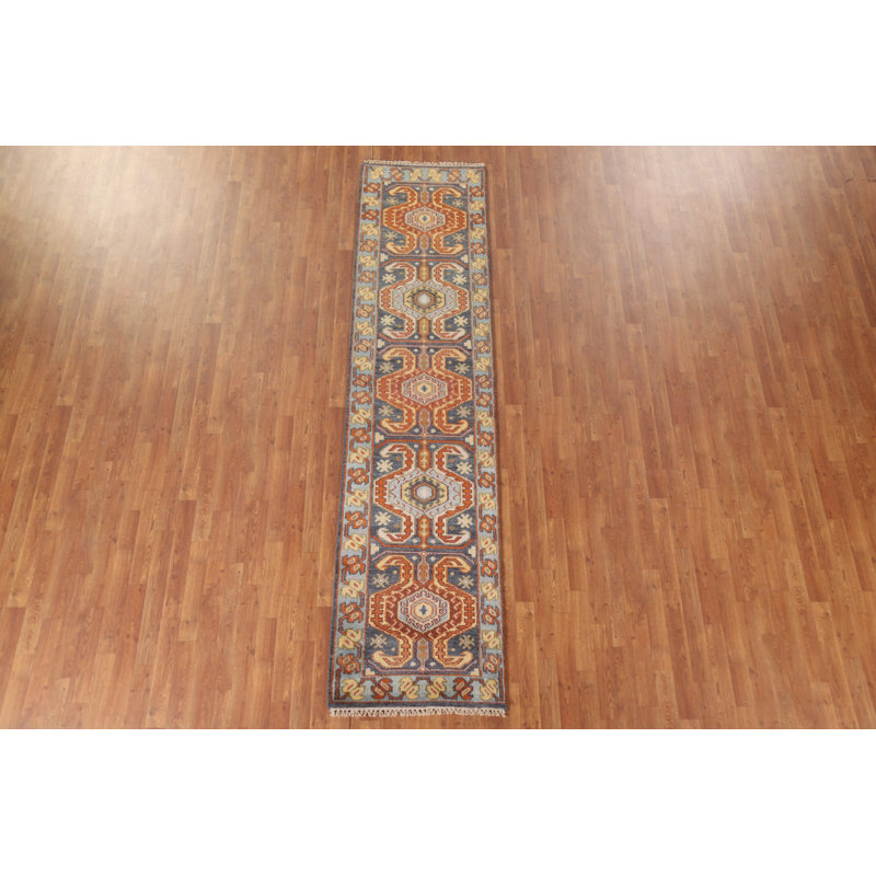 Tapis de couloir oriental traditionnel en laine 3 x 10