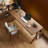 Light walnut Rectangular Solid Wood desks-108205561