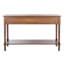 Stylish Chupp 47.3'' Console Table –Solid Wood Top with Storage Drawers, Turned Legs & Display Shelf-1596005787