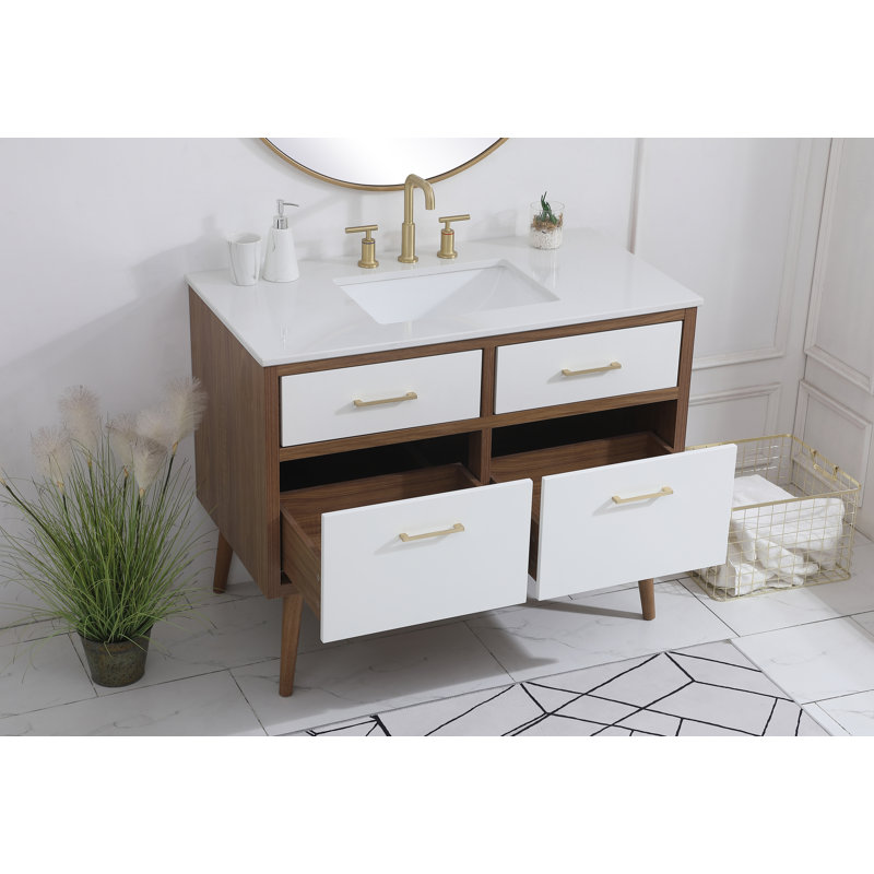 Ensemble de meuble-lavabo simple 42 po Steinfeldt, Blanc