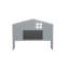 Headboard Storage Cabinet for Montessori Floor Bed with Bookcase-565840468
