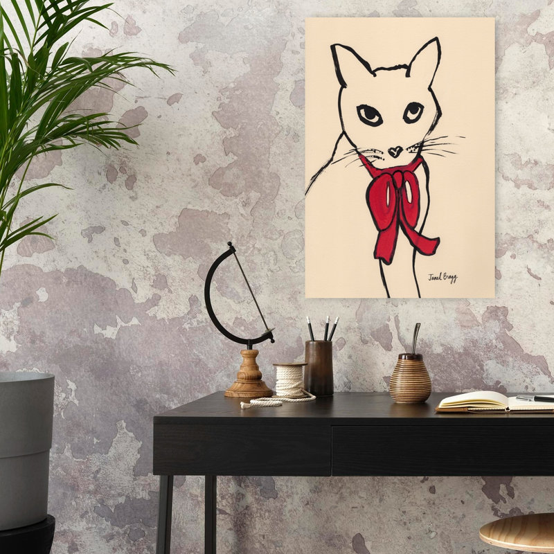 Art contemporain, art contemporain pour chat, H 24 po x l 16 po