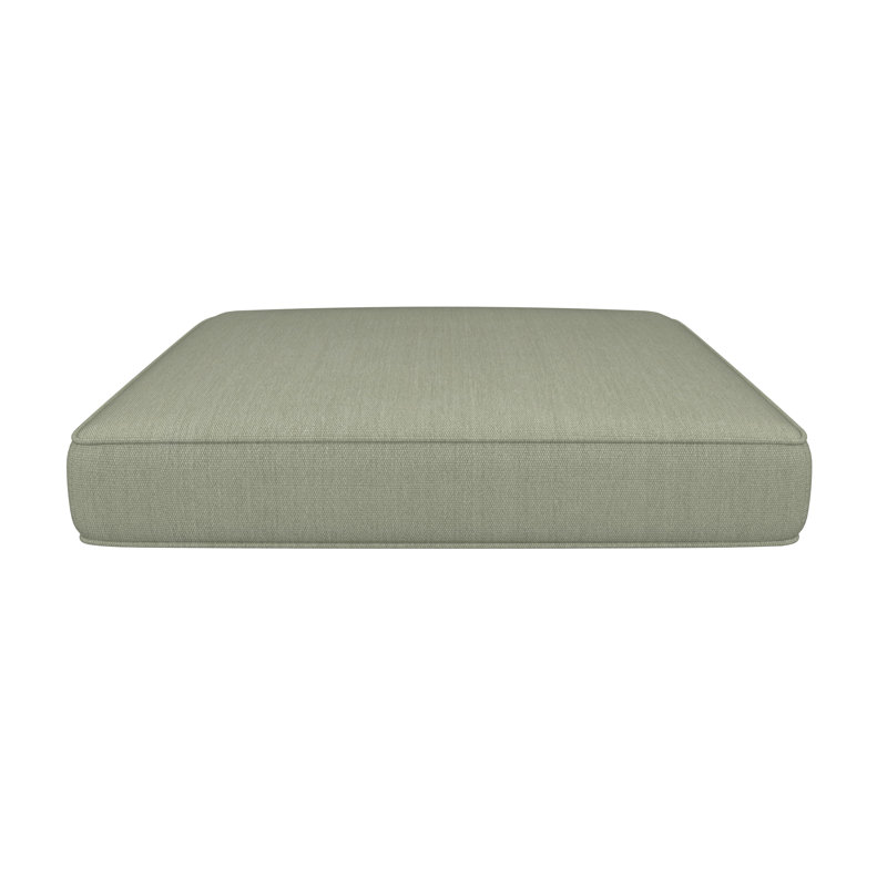Outdoor Sunbrella® Seat Cushion, Sunbrella Canvas Seasalt