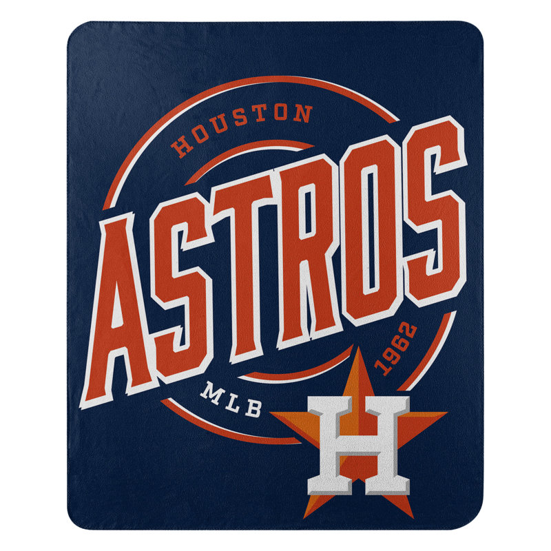 MLB Houston Astros Fleece Throw Blanket, Baseball Fan Decor, 50x60 Inches