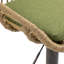 Ensemble de 2 tabourets de bar modernes pivotants avec repose-pieds pour cuisine et salle à manger (vert)-1475587403