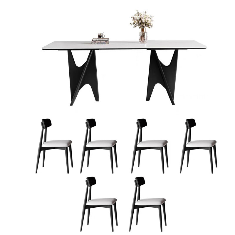 Ensemble de table à manger et de chaises American American, H 29,52 po x L 78,74 po x l 35,43 po
