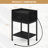 Tarocco 15.7'' W Metal Nightstand-2020380437