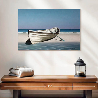 Mehar White Boat On Beach