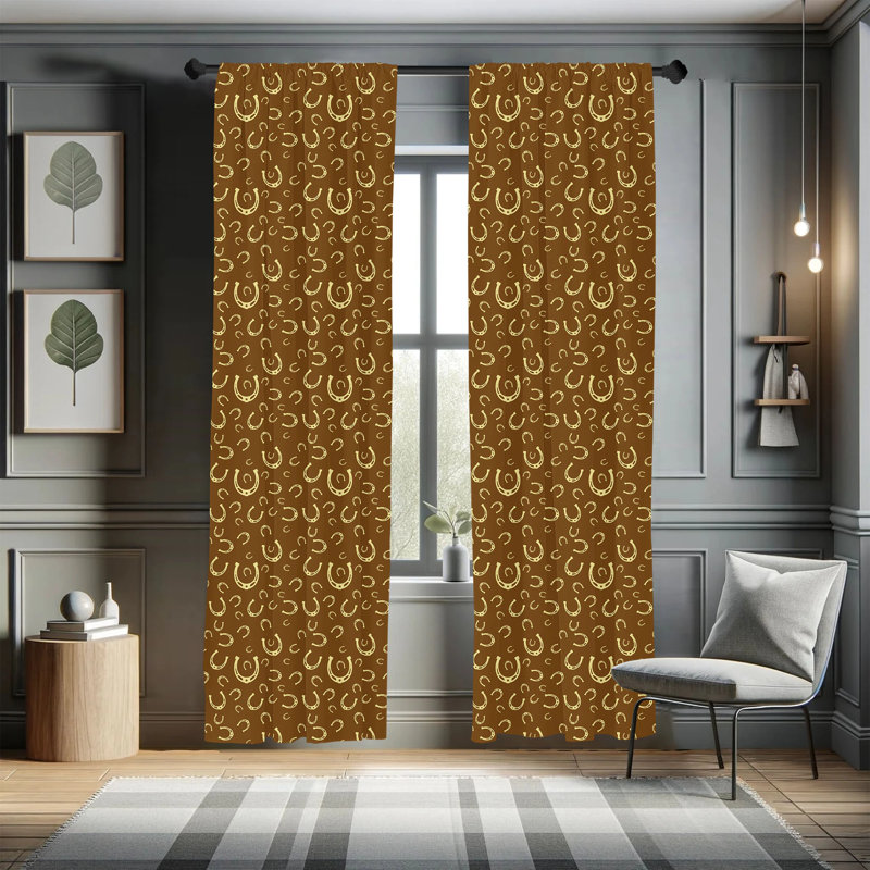 Semi-Sheer Rod Pocket Curtain Panels, 28" x 95"