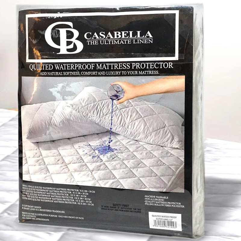 Angad Hypoallergenic Waterproof Mattress Protector, Small Double (4')