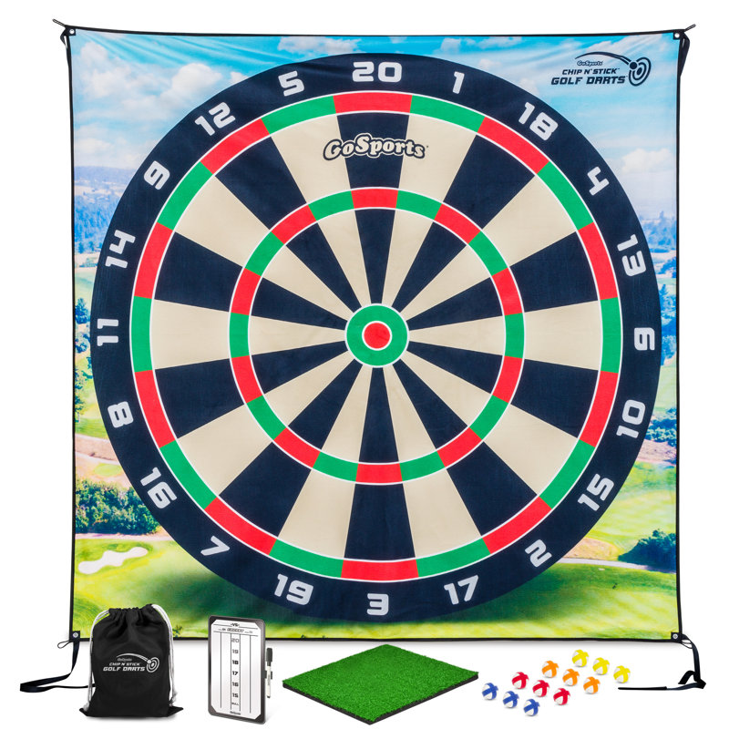 Jeu de fléchettes de golf Gosports avec balles de golf Chip N 'Stick - format géant 6 pi