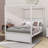 Floyed Liandra Full Size Wooden Canopy Platform Bed with Twin Size Trundle by Red Barrel Studio-87905194