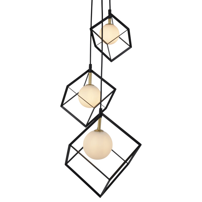 Marsha 3 - Light Black Cluster Pendant