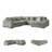 Lindyn 133" Wide Sofa & Chaise-716396855-727906818