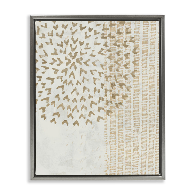 «Rustic Bohemian Patterns Floater», art mural par June Erica Vess, Cadre flottant gris lustré, H 31 po x l 25 po