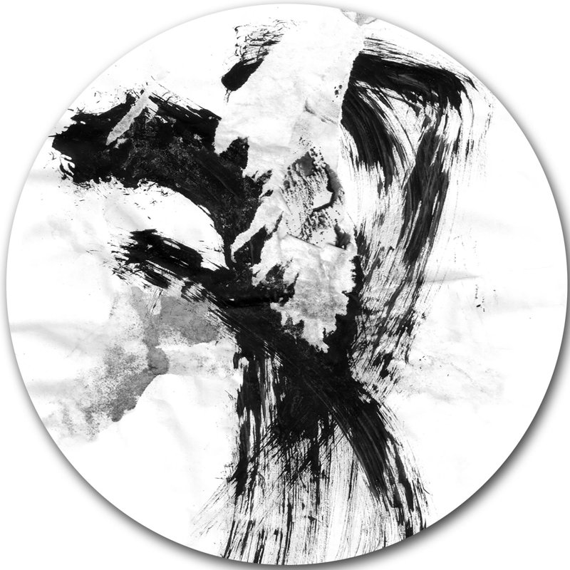 « black painting tache », reproduction d’art sur métal, H 23 po x l 23 po x P 1 po