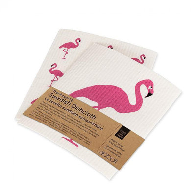 Ensemble de 2 torchons Flamingo