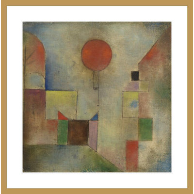 «Red Balloon» par Paul Klee, impression giclée sur cadre