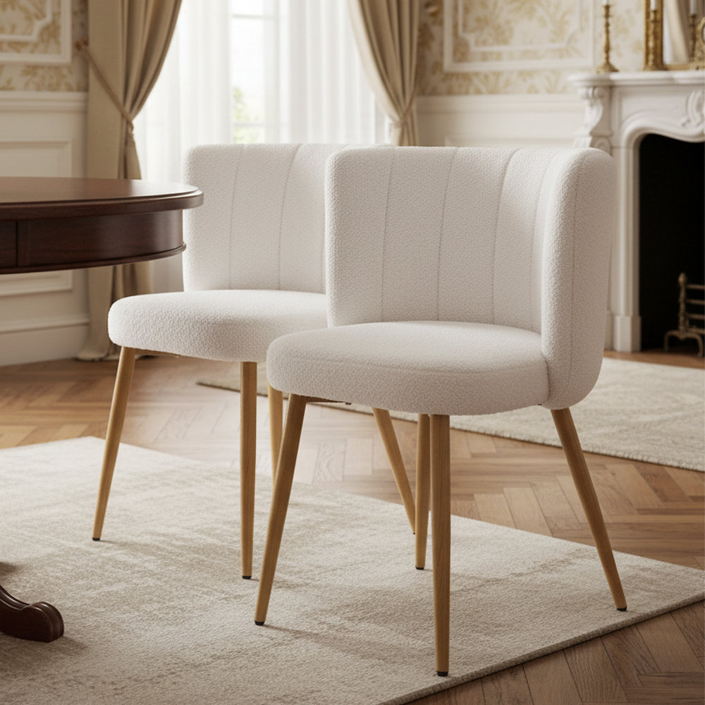 Latitude Run Set of 2 Upholstered Dining Chairs | Wayfair.co.uk