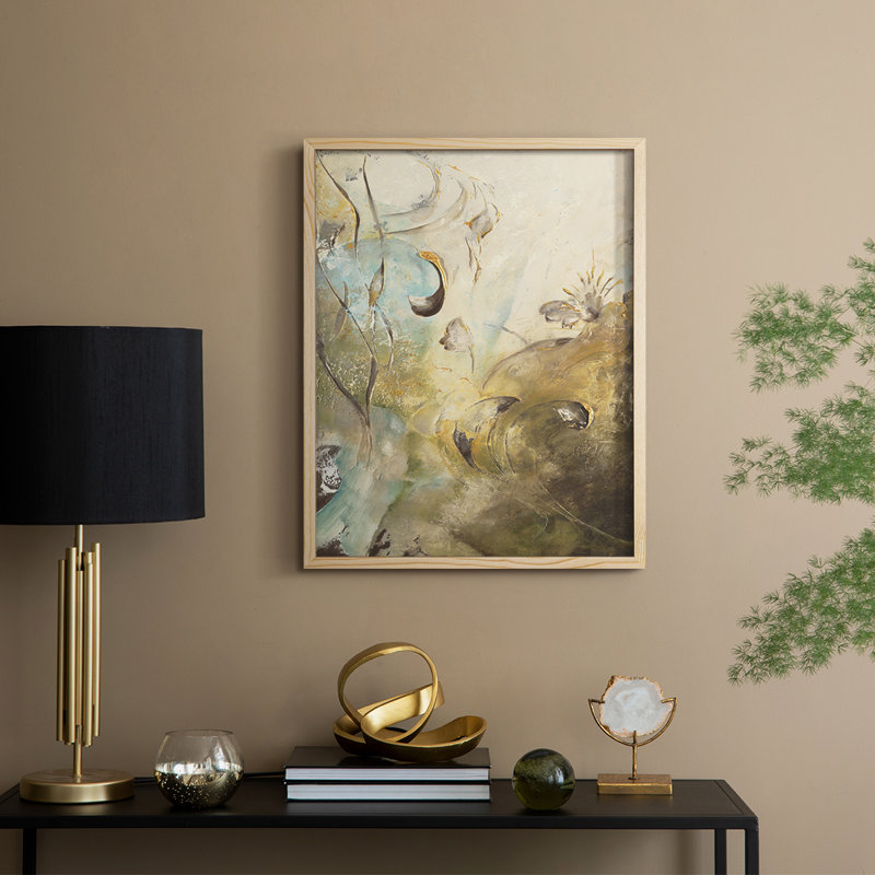 «Enchanted Garden II», reproduction encadrée - bois massif, H 30 po x l 24 po, Naturel